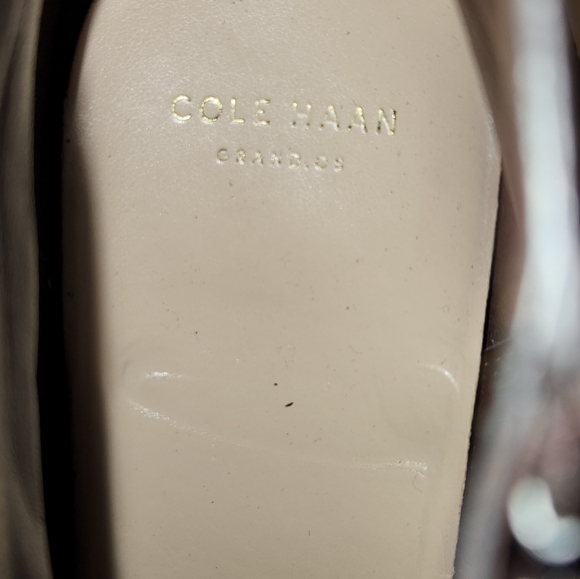 COLE HAAN Leather Ankle Boots Brown Nubuck Size 10.5 Zipper Side - Picture 2 of 4